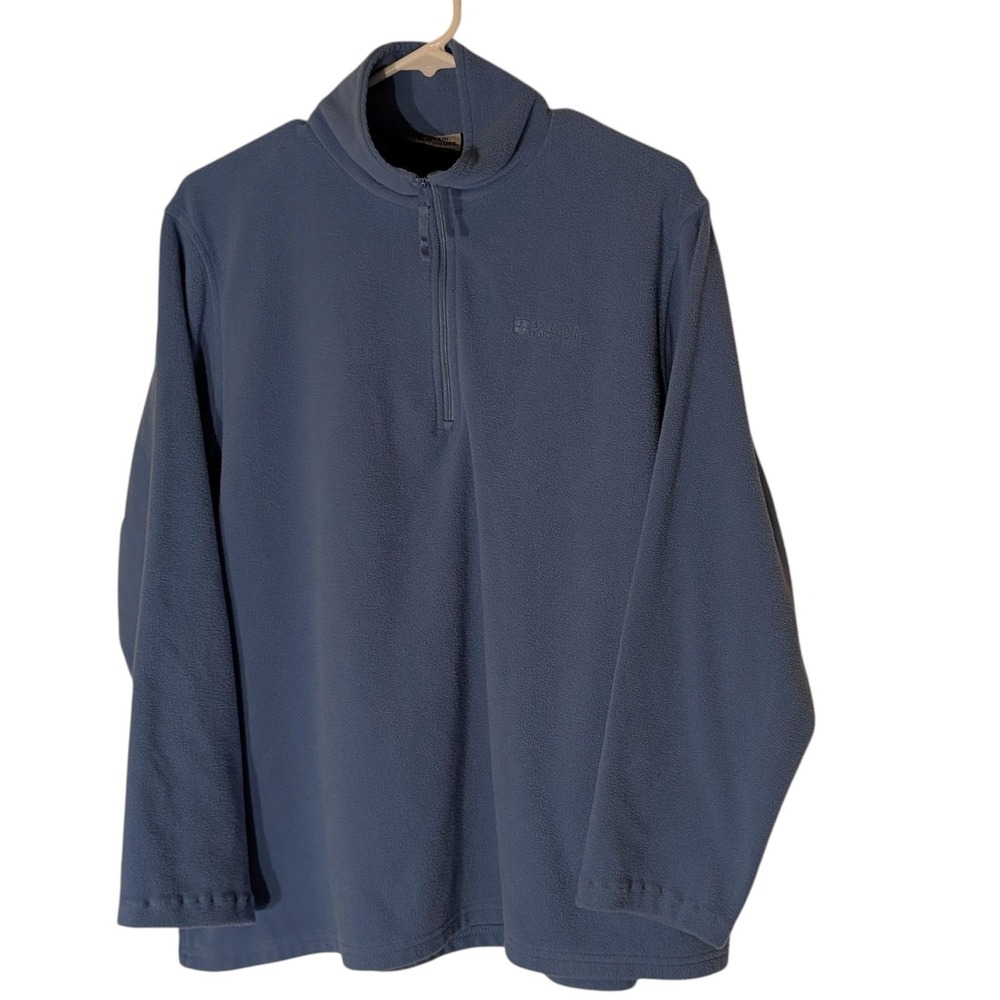Mountain Warehouse Fleece Blue Quarter Zip Chest Logo Long Sleeve Womens Sixteen - Picture 5 of 12